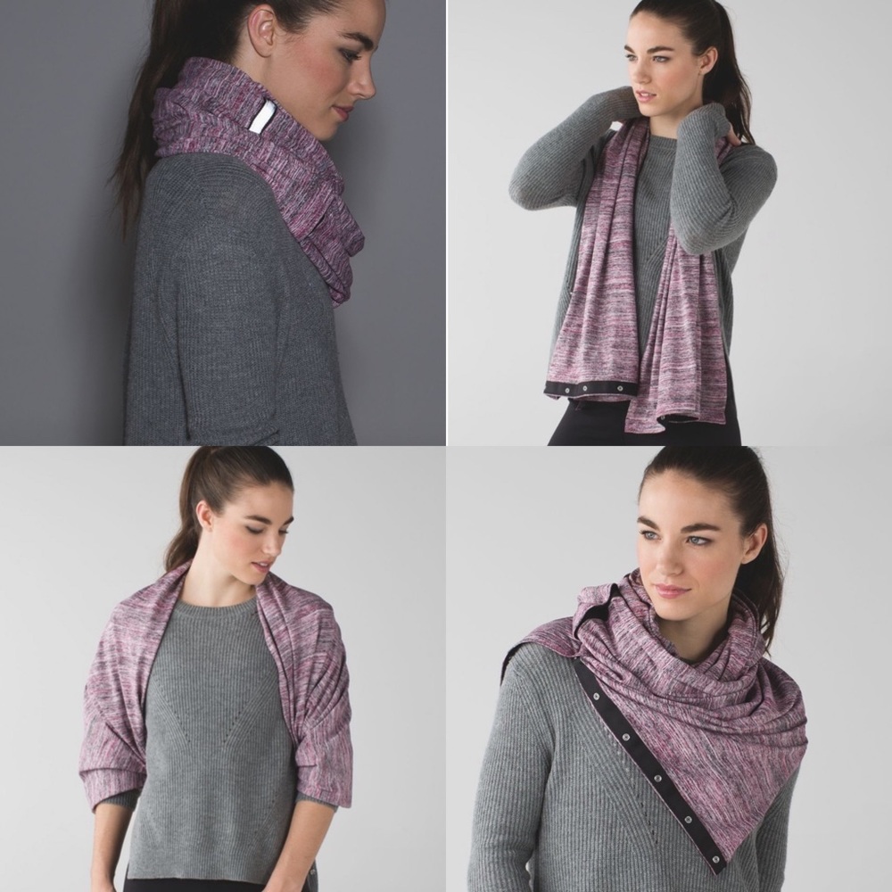 Lululemon Vinyasa Scarf
Space Dye Camo Berry Rumble Multi